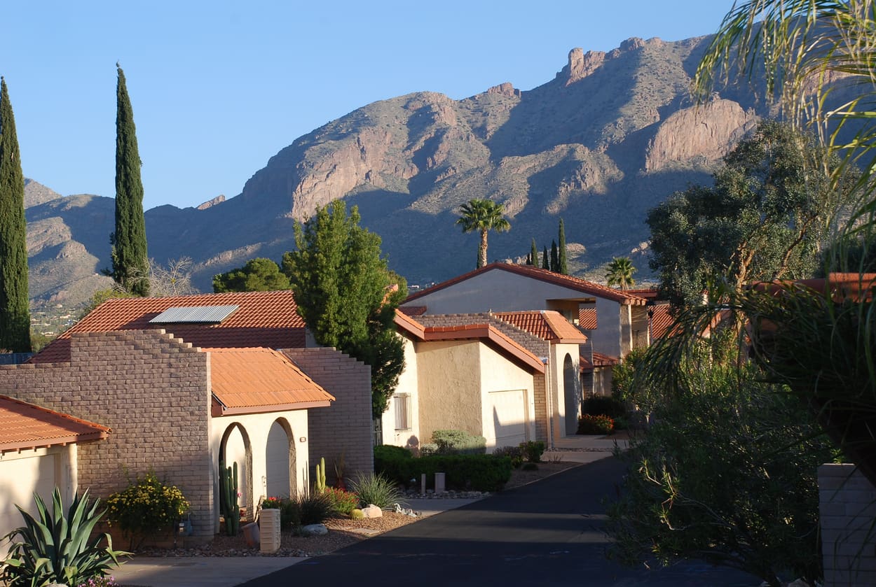 View of Tucson Mountains