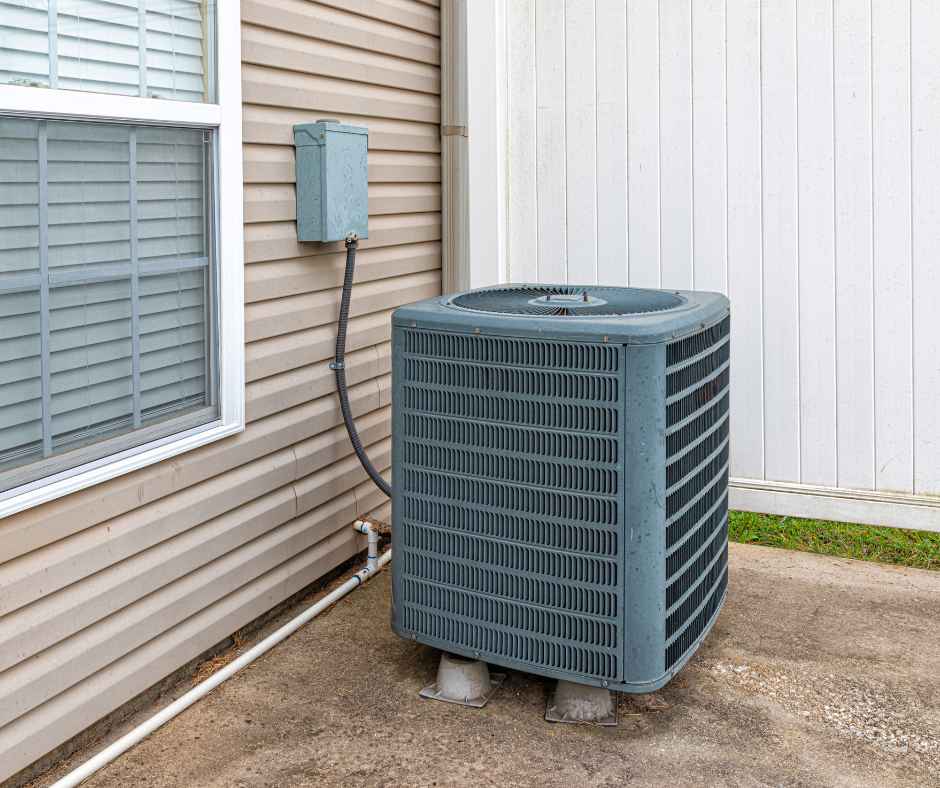 A central air conditioning unit